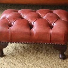 Tuckunder Leather Stool